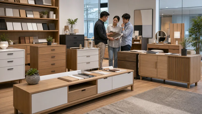 Retail cabinet furniture assortment sourcing reference