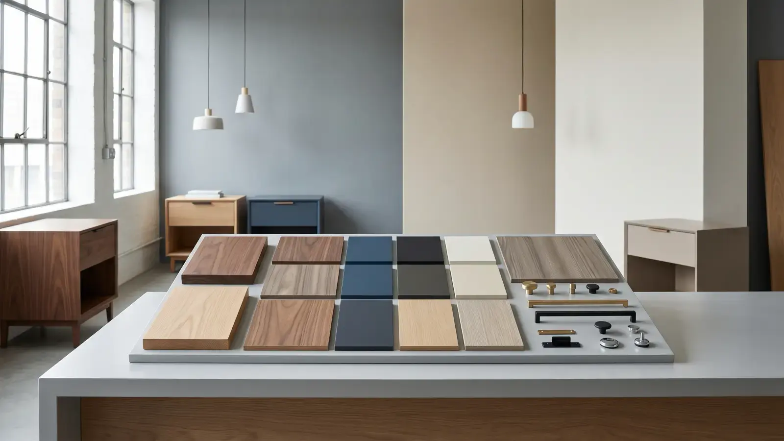 Material and finish board for furniture OEM and ODM projects