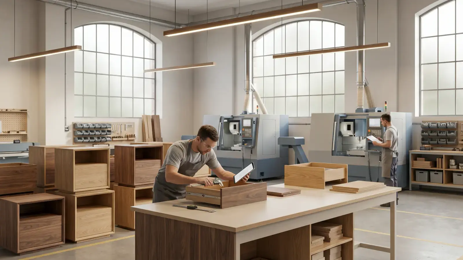 Furniture OEM workshop and assembly process