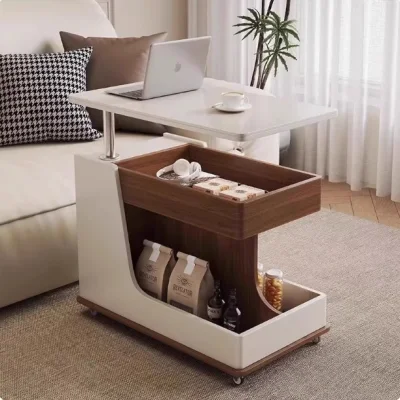 Storage Coffee Table with Open Shelf