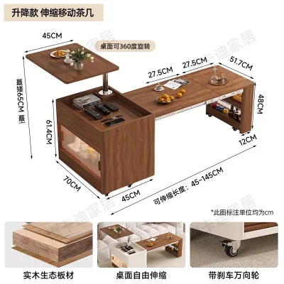 Wide Expandable Coffee Table product image 3