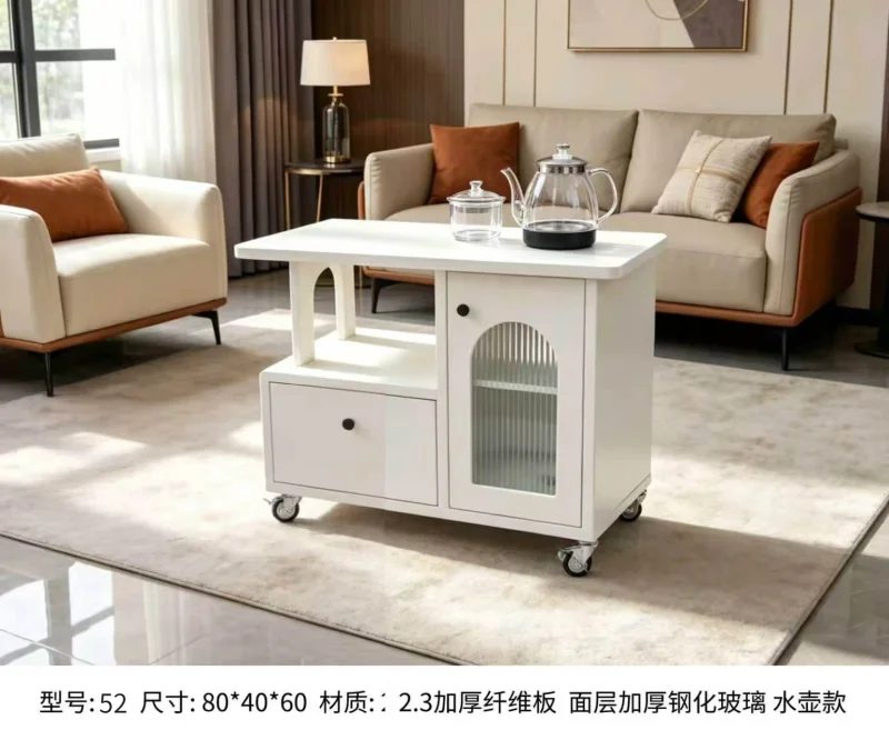 Compact Storage Side Table Cabinet