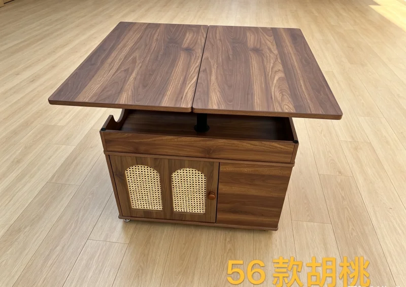 Walnut Height Adjustable Coffee Table